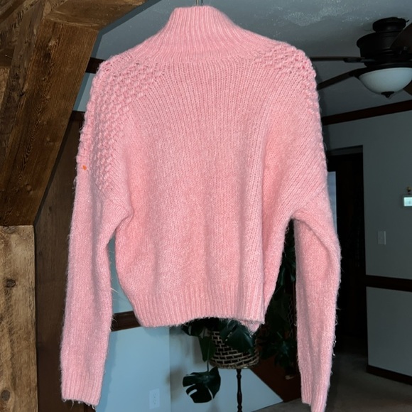 Free People Vibrant Pink Bradley Pullover Sweater Small - Picture 6 of 8